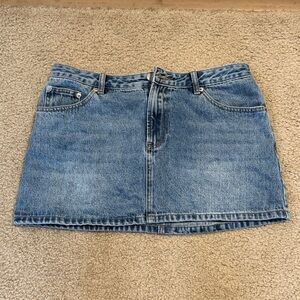 Glassons Light Blue Denim Mini Skirt